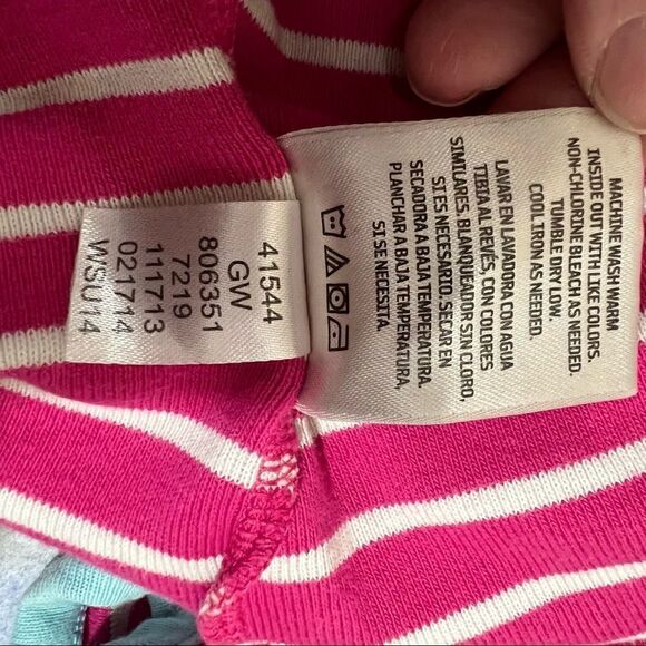 Hanna Andersson Pink and white short sleeve dress - Picture 8 of 9